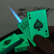 Metal Jet Playing Cards Torch Lighter