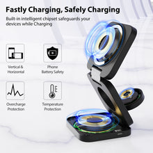 KUXIU 3 in 1 15W Magnetic Wireless Charging Station