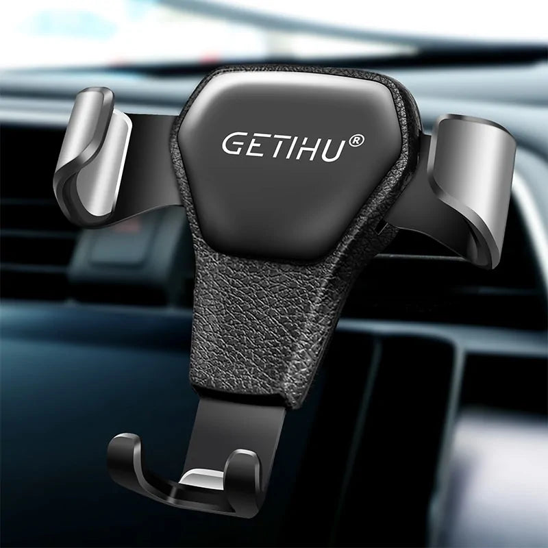 Suporte de telefone para carro gravitacional GETIHU: suporte para clipe de ventilação de ar para iPhone, Xiaomi e muito mais